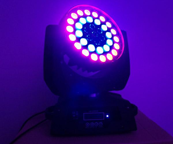 携帯用段階ライト LED 洗浄移動頭部 DMX512 のディスコ DJ LED の虹の効果ライト